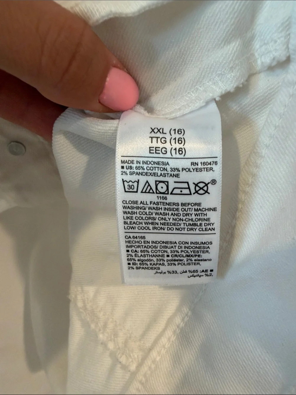 Old Navy Kids Denim / Jean Jacket - Kids XXL / 16 White